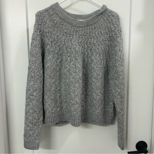 a new day XL Gray Cable Knit Sweater